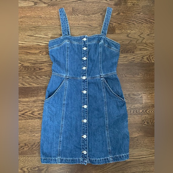 Levi's Women’s Drea Denim Dress - Medium Wash - Picture 1 of 3